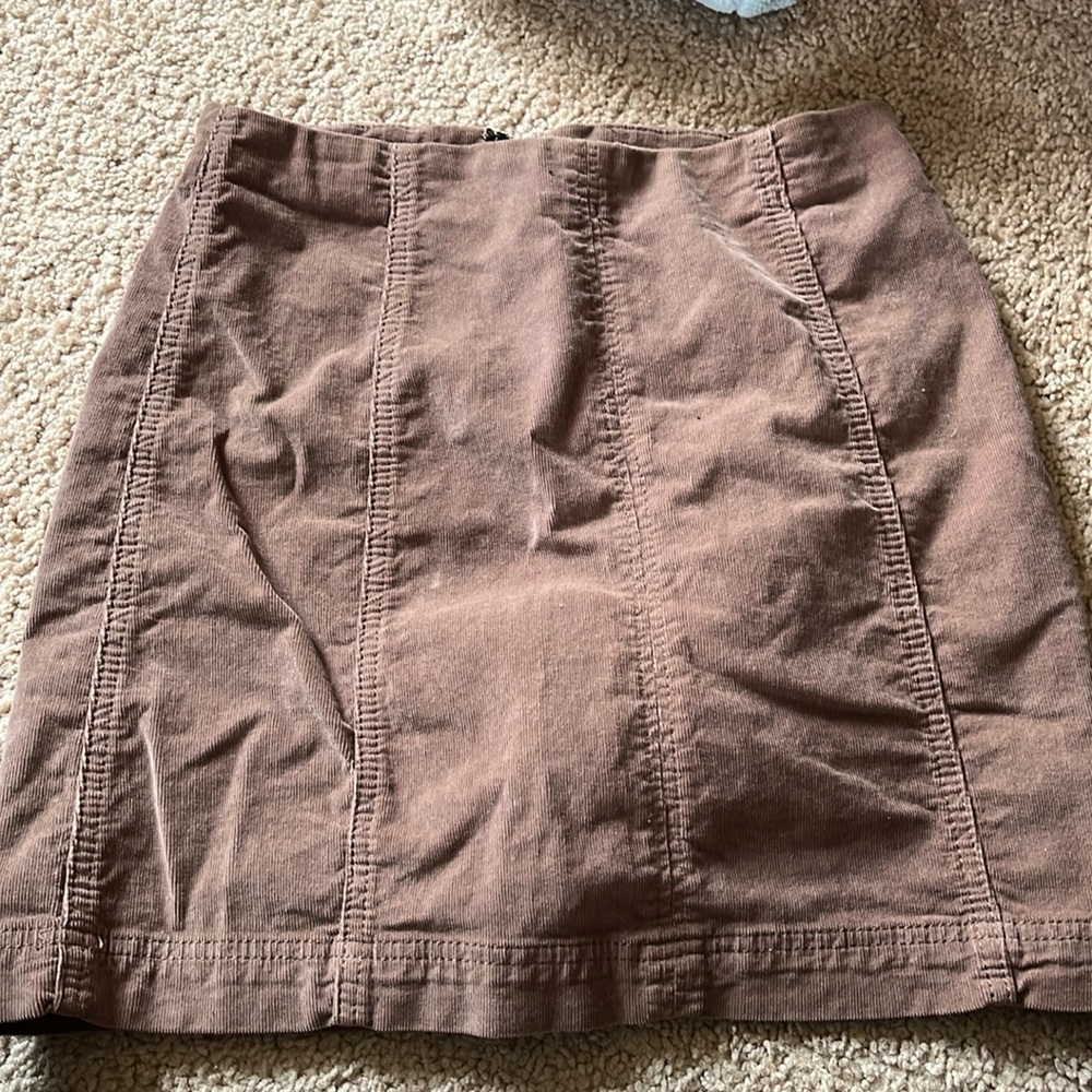 NEW WITH TAGS FREE PEOPLE CORDUROY mini skirt size 2
